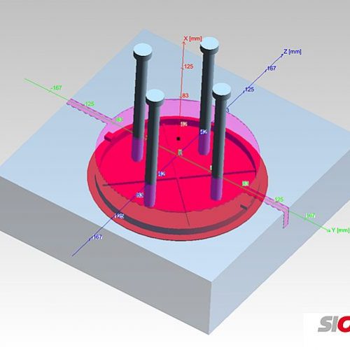 Abbildung 1 – Ursprünglich geplantes Entformungssystem (c) SIGMA Engineering GmbH