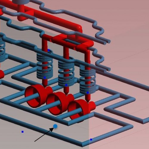 Abbildung 2 - Platzierung der virtuellen Temperaturfühler (c) SIGMA Engineering GmbH