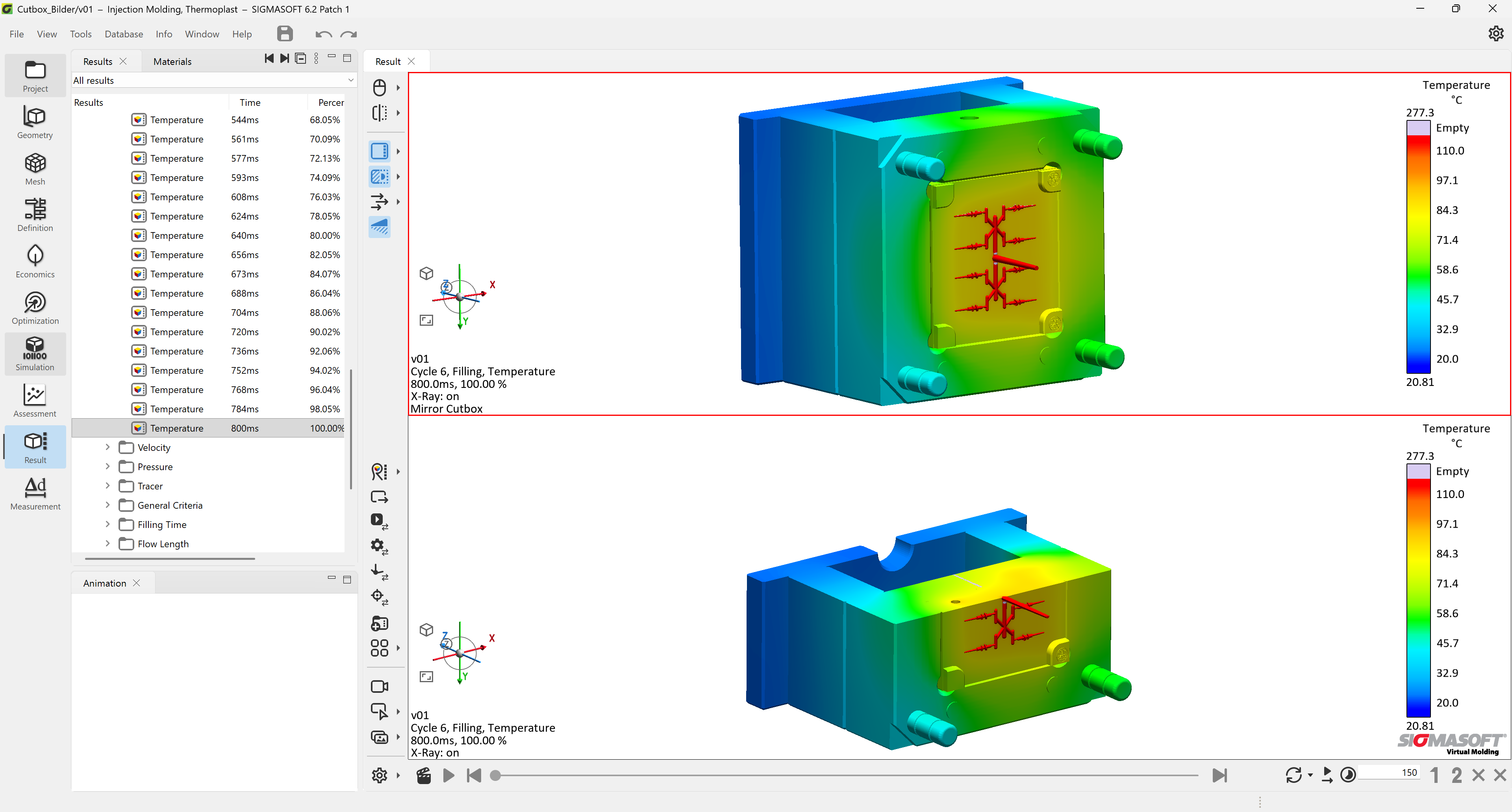 Figure 5: Calculate half but display everything 